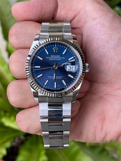 rolex datejust azzurro blue jubilee|rolex datejust 36mm blue dial.